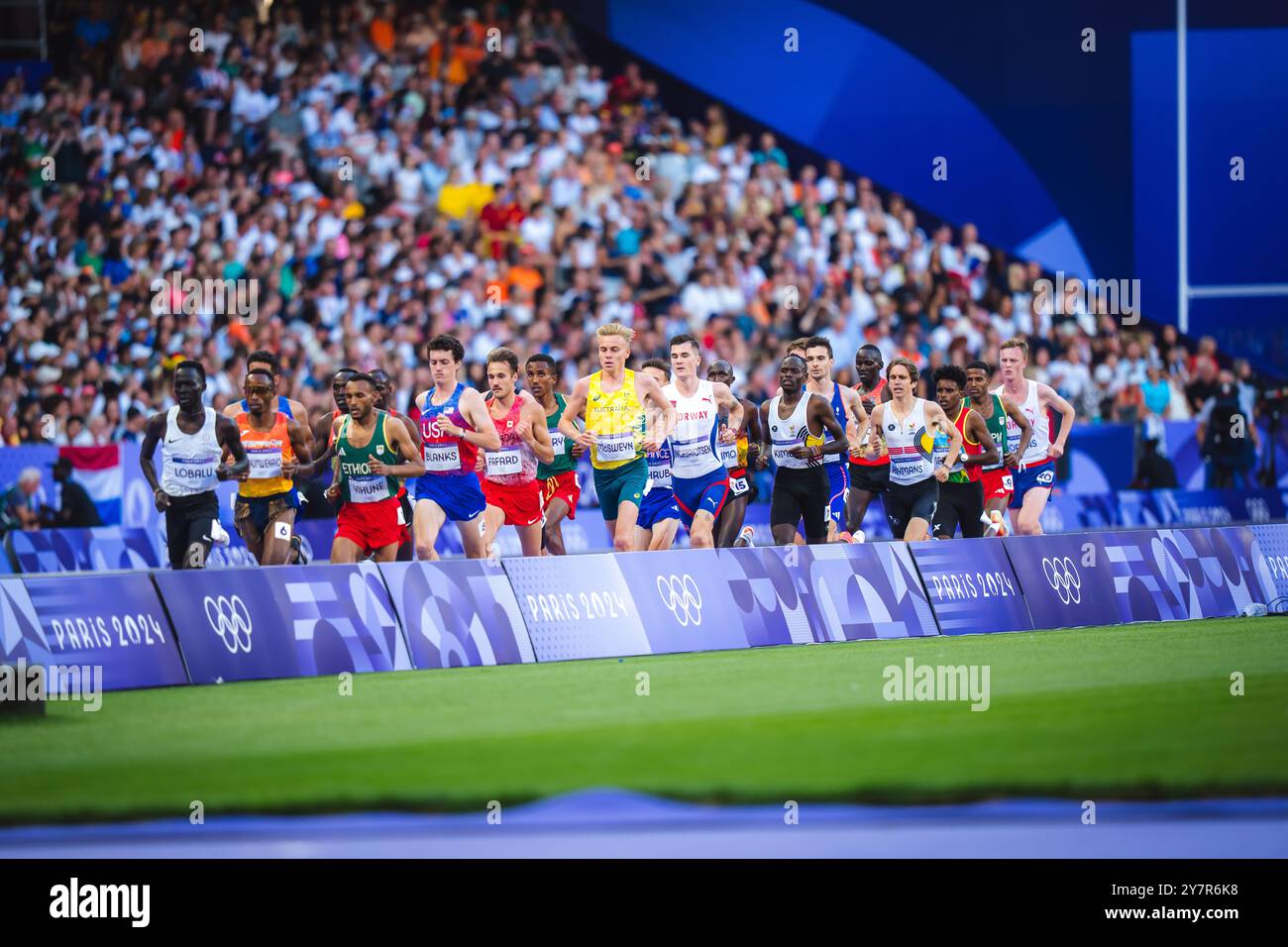 The 5000 meters final at the Paris 2024 Olympic Games Stock Photo - Alamy