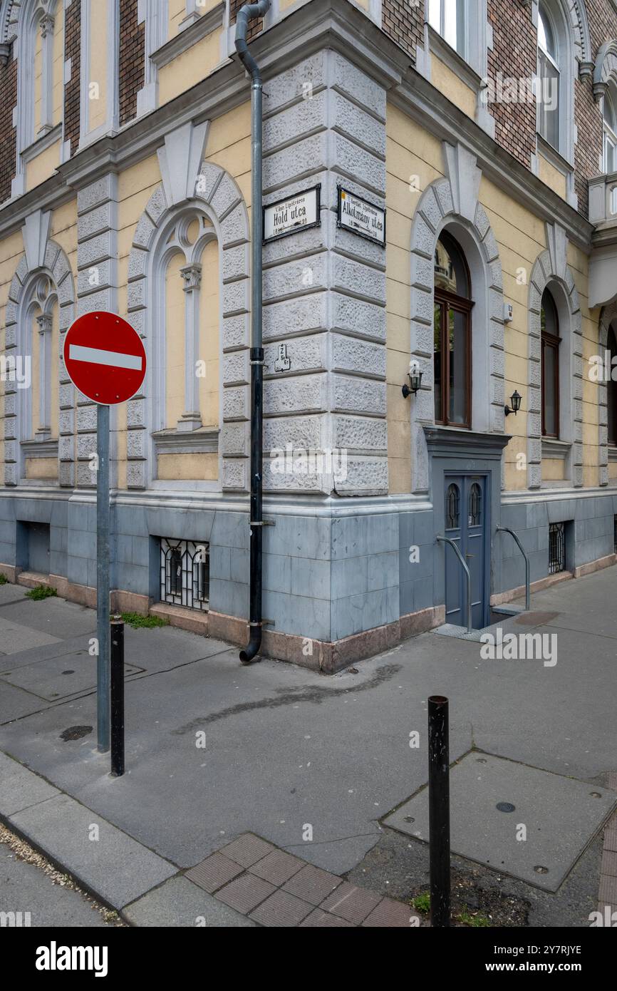 No entry street corner hi-res stock photography and images - Alamy