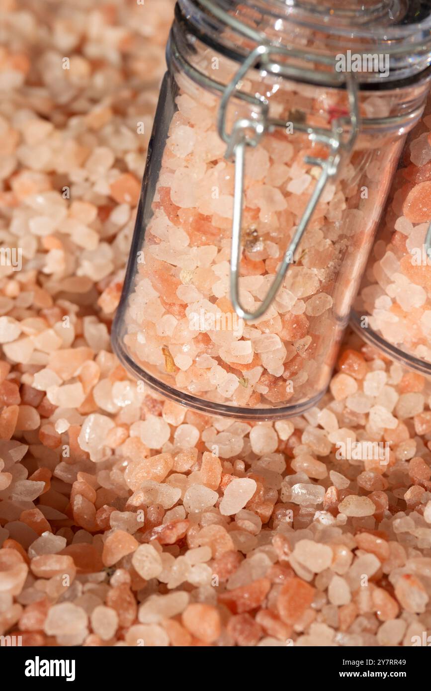 Himalayan Pink Salt Stock Photo