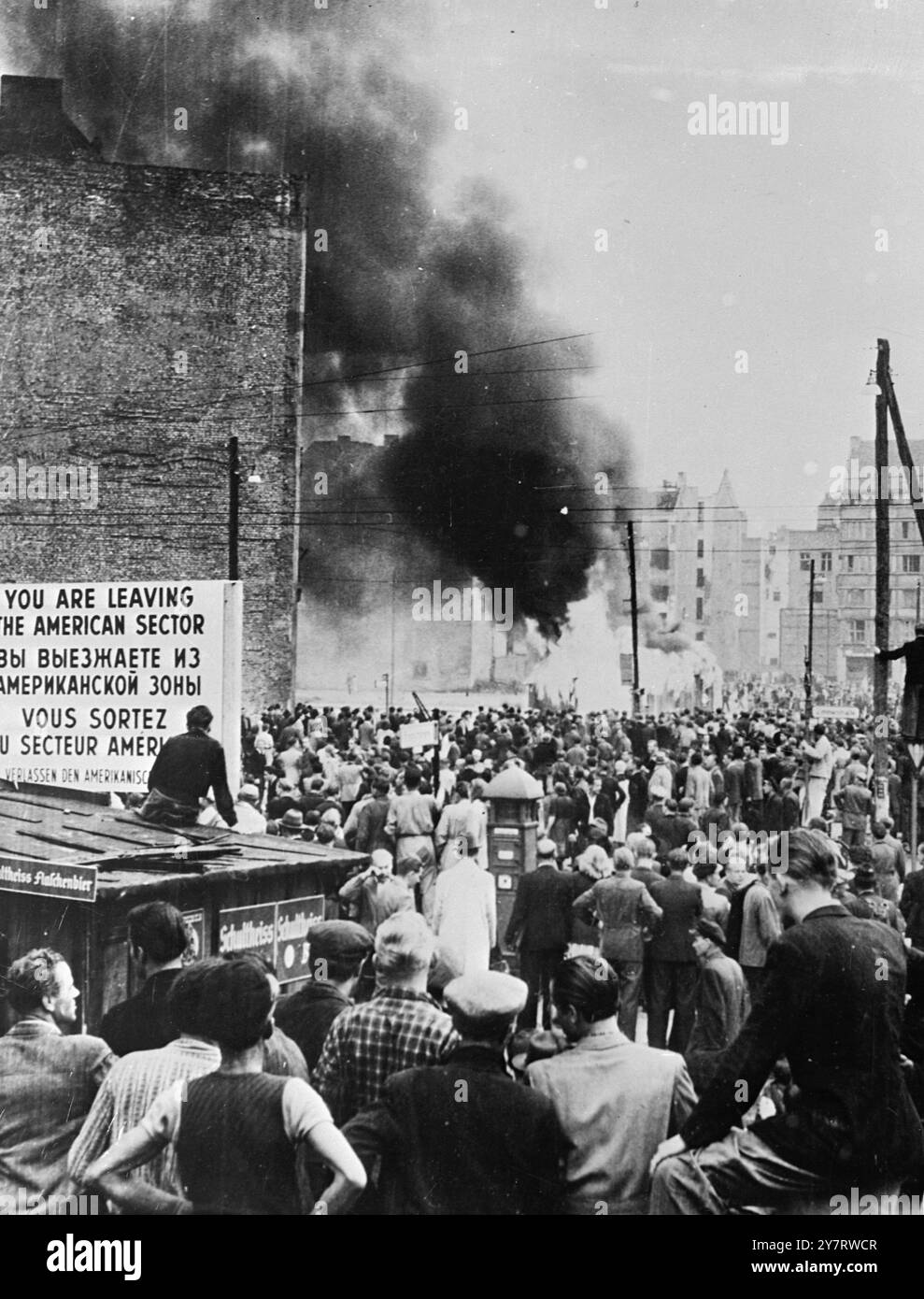 MARTIAL LAW DECLARED AS EAST BERLINERS RIOT 17.6.53 Martial law was ...