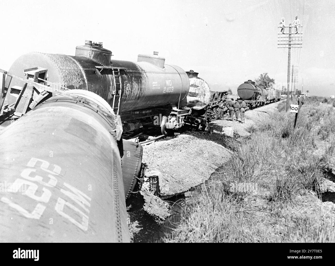 CANAL ZONE TERRORISTS STRIKE AGAIN. BRITISH OIL TRAIN IS BLOWN UP ...