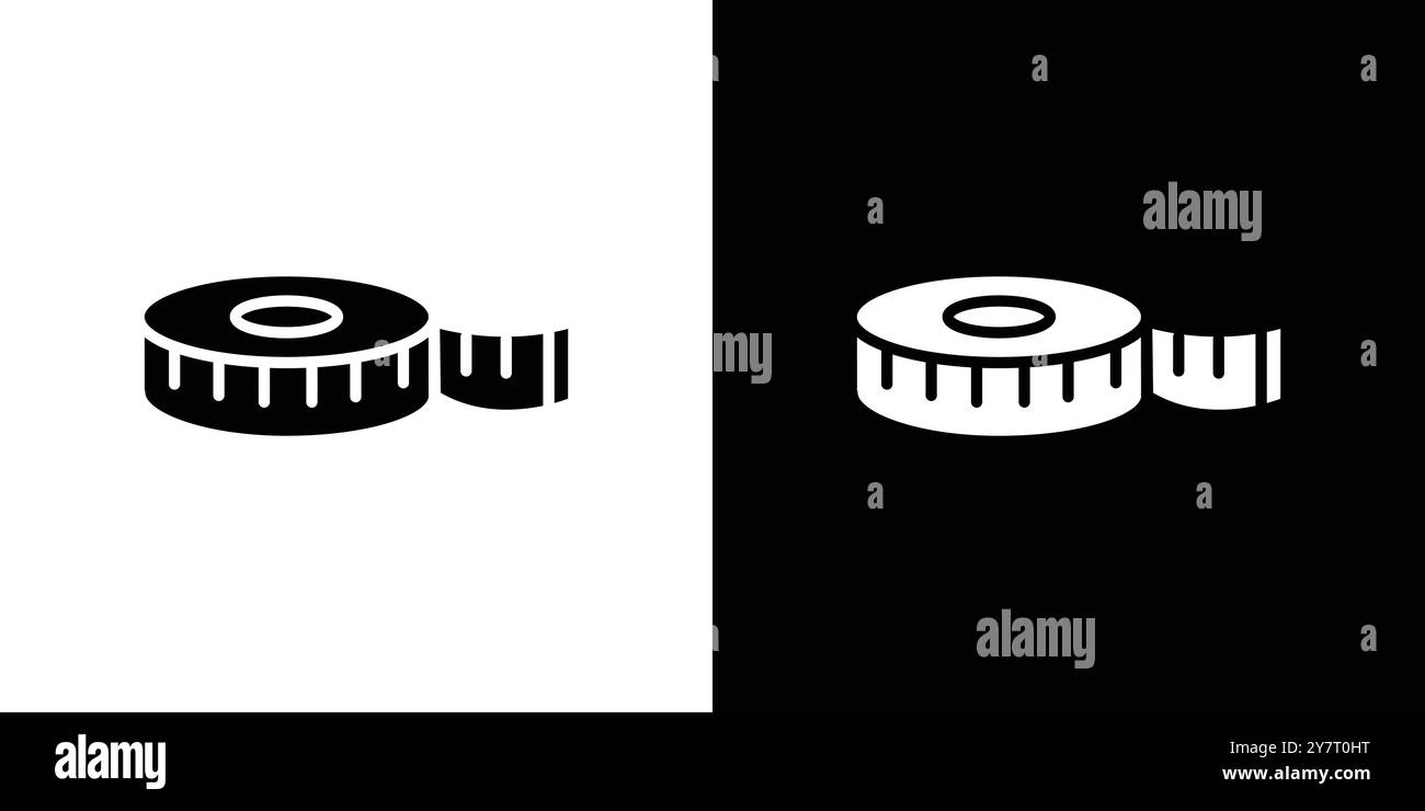 measure tape icon vector line logo mark or symbol set collection ...