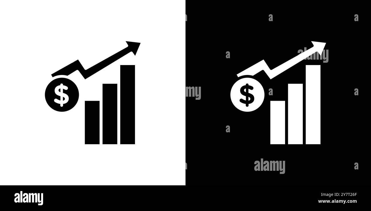Rise price icon vector line logo mark or symbol set collection outline ...