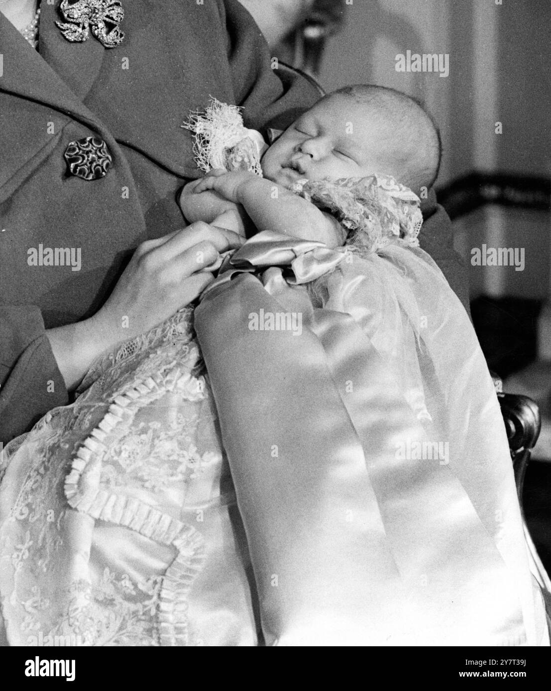 Baby Prince christened at Buckingham Palace. The baby Prince Charles