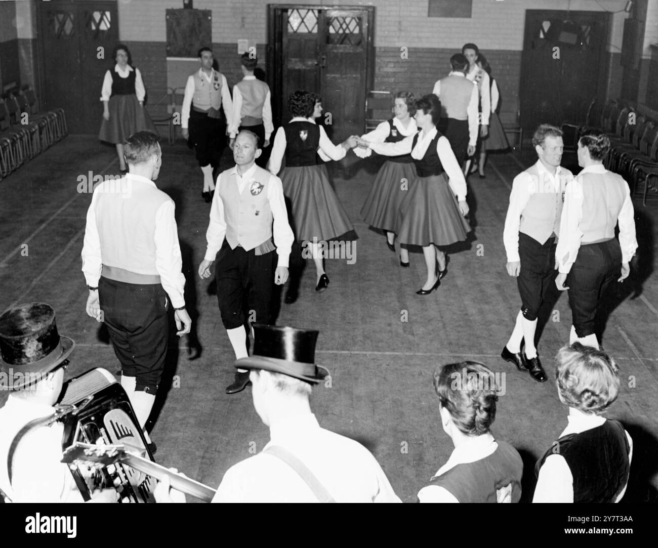 Preparing for Berlin festival - - There's travelling ahead for the Kentish Travellers - the folk dancing team with members from all over the county - for they are due to leave shortly for an international folk song and dance festival in Berlin . They were invited to attend after their successful South African tour last year . - - - - 30 May 1962 Stock Photo