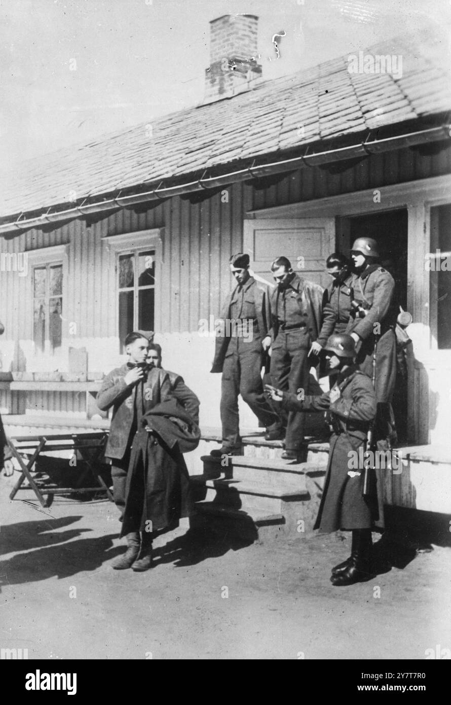 BRITISH PRISONERS OF WAR IN NORWAY -British troops, a small number of ...