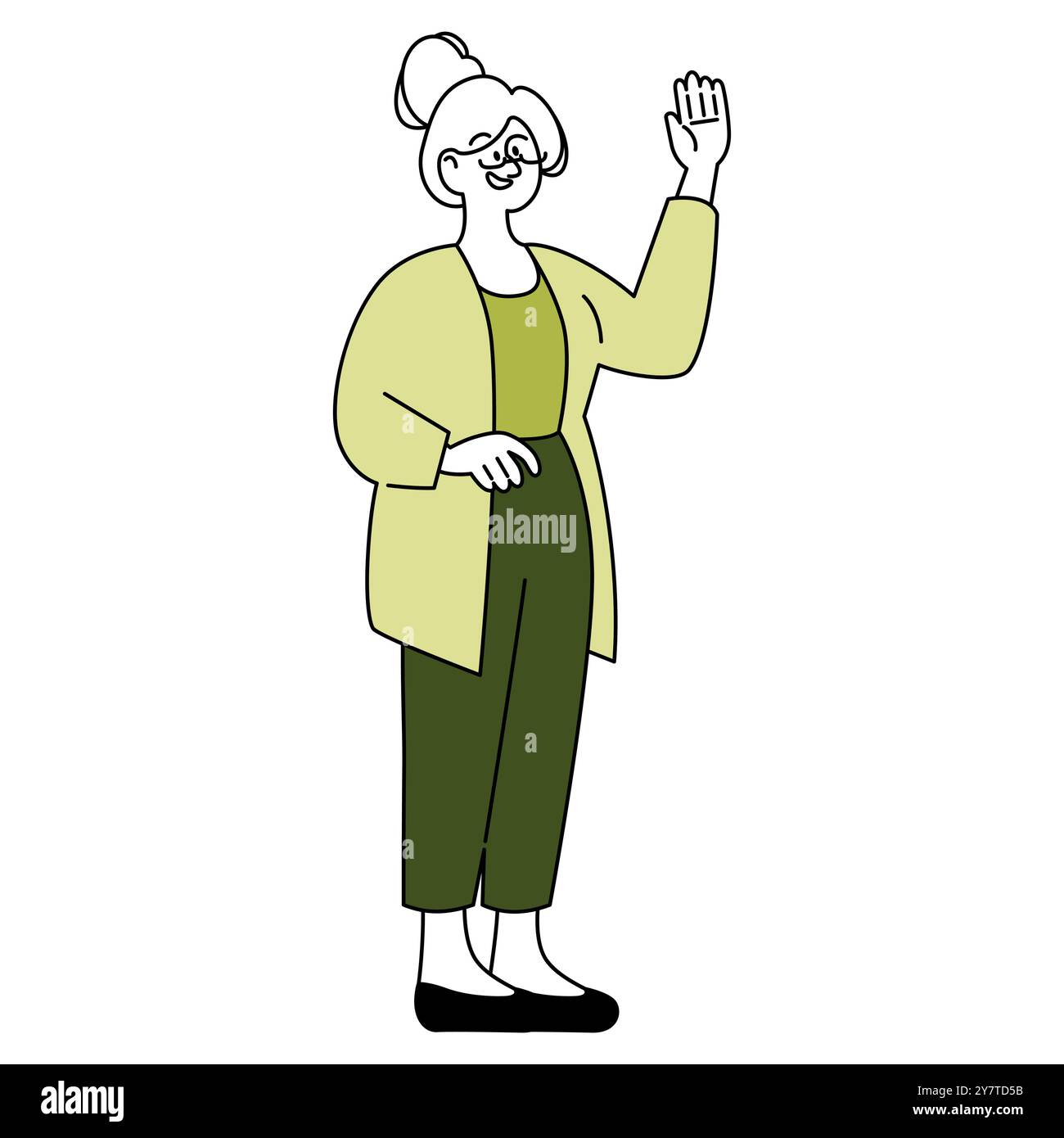 Confident elder businesswoman greeting. Senior professional woman