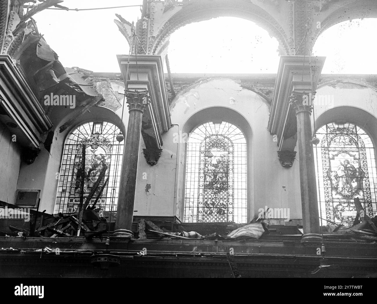 STAINED GLASS SINDOWS ESCAPED BOMB DAMAGESt James Church Piccadilly stained-glass-sindows-escaped-bomb-damagest-james-church-piccadilly