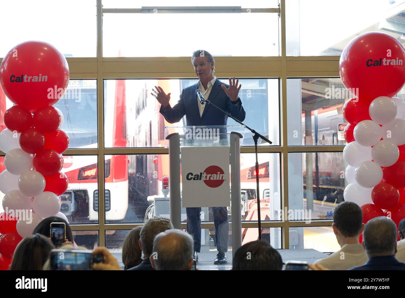 San Francisco, CA - Aug 10, 2024: Governor Gavin Newsom speaking at a ...
