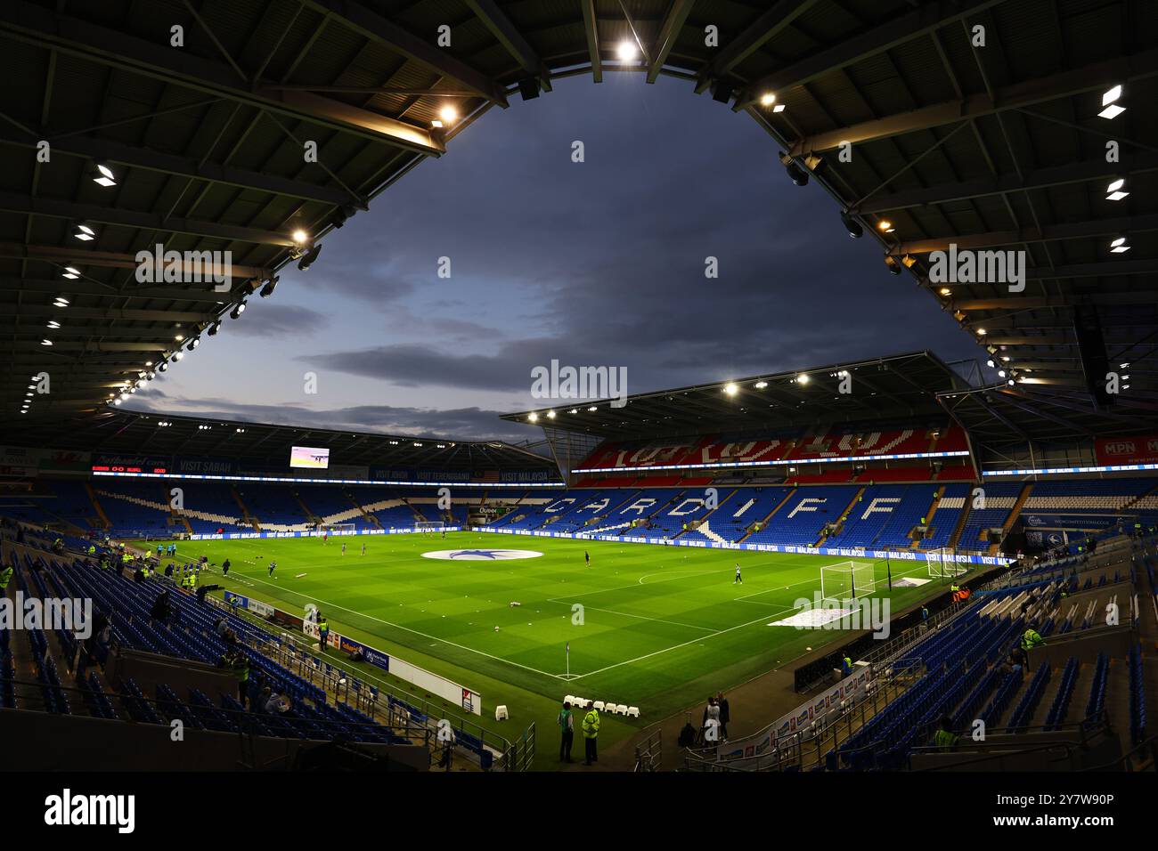 Cardiff, UK. 1st Oct, 2024. General view inside the stadium prior to the Sky Bet Championship match at the Cardiff City Stadium, Cardiff. Picture credit should read: Annabel Lee-Ellis/Sportimage Credit: Sportimage Ltd/Alamy Live News Stock Photo