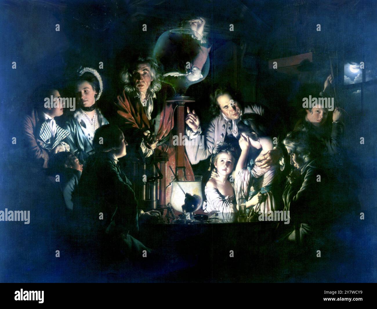 Joseph wright of derby experiment hi-res stock photography and
