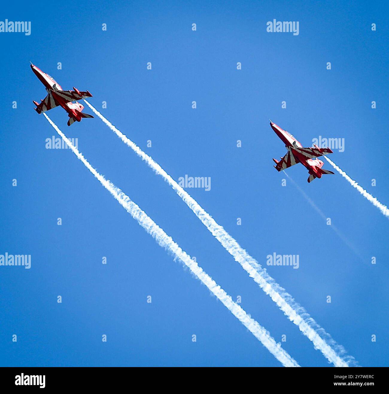 Air Show by IAF October 1, 2024, Marina Beach, Tamil Nadu, INDIA: The Indian Air Force IAF s 92nd Air Adventure Show Chennai Air Show 2024 to be held at Chennai Marina on October 6, 2024, will be joined by top adventure teams like Akash Ganga, Suryakiran and 72 aircraft, a government press release .Ahead of this a Rehearsal has been carried out at Chennai Marina Beach Credit Image: Seshadri Sukumar/ZUMA Press Wire Marina Beach Chennai INDIA Copyright: xSeshadrixSukumarx Stock Photo