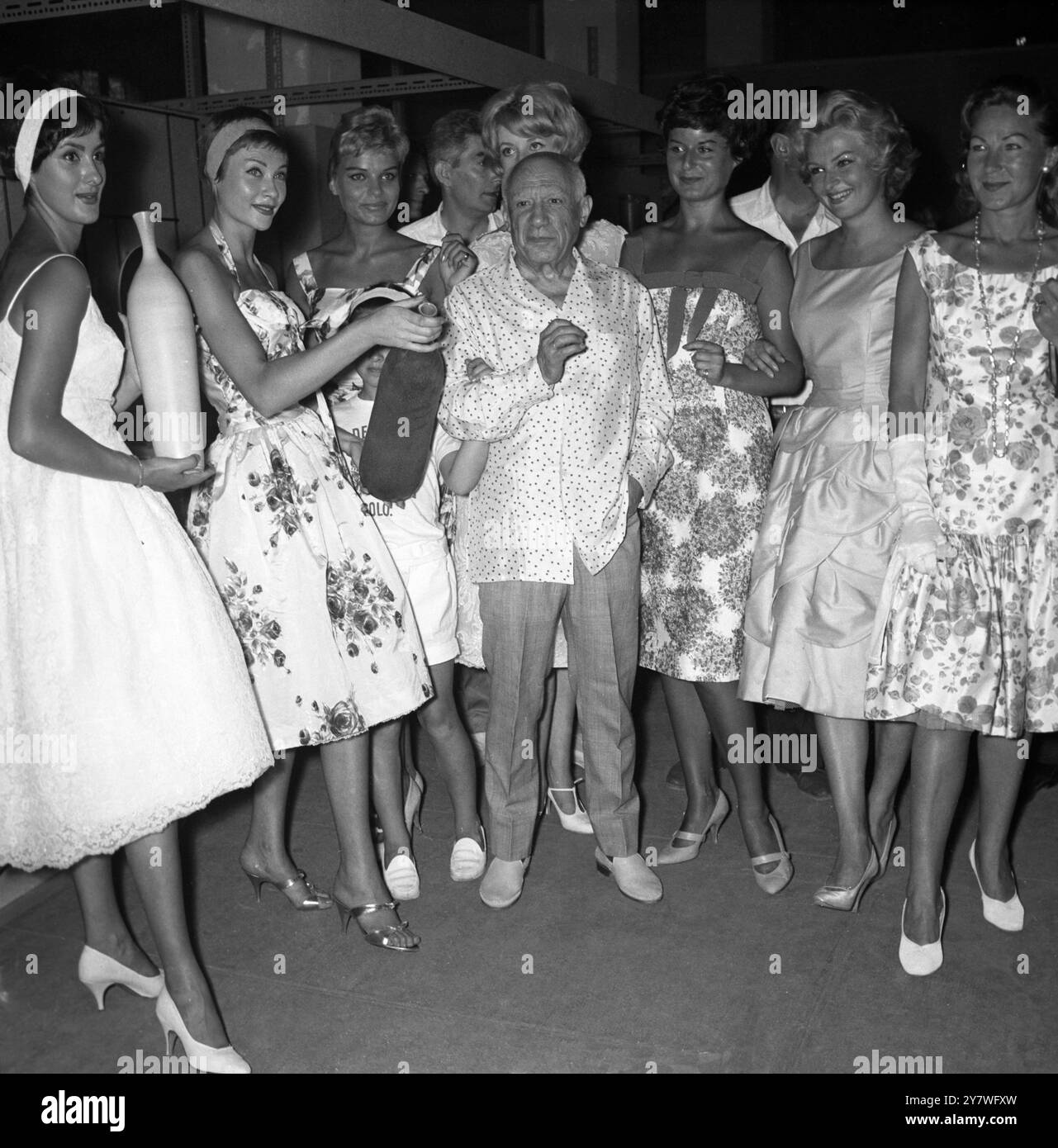 1958 party dresses 1958 Du Pont Nylon Advertisement