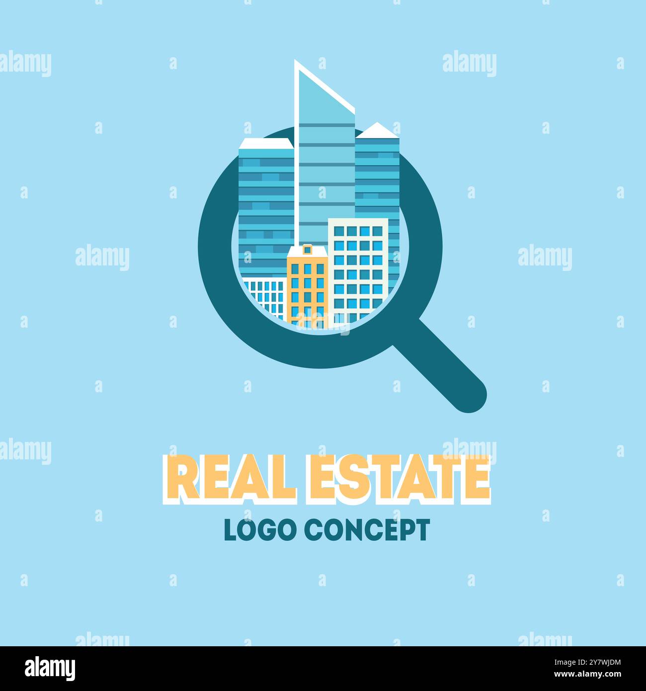 Real estate logo template Stock Vector