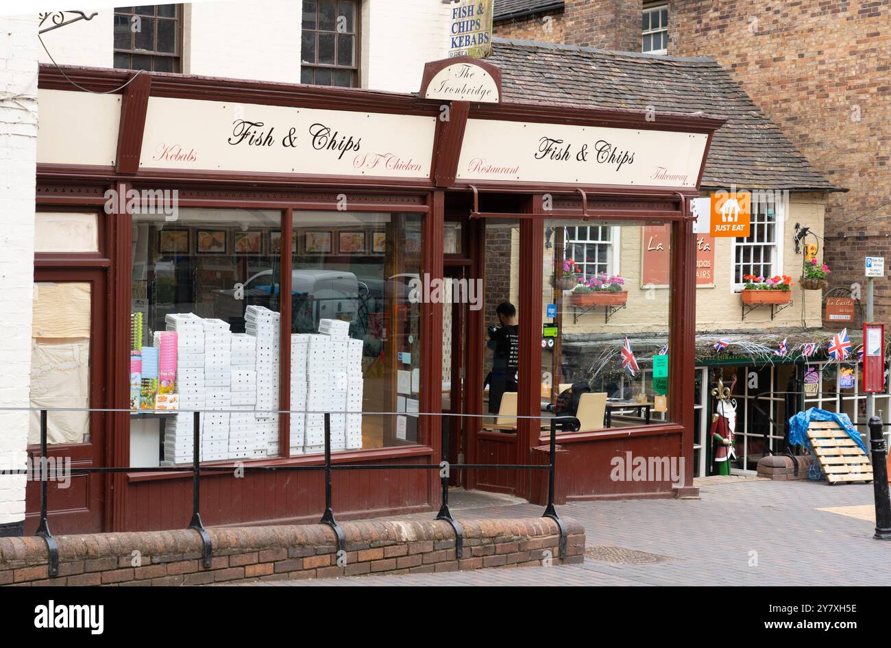 Ironbridge Chippy, 32 High Street, Ironbridge, Shropshire. Pictured in ...