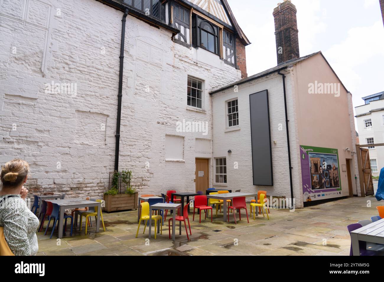Vaughan's Mansion, part of the Museum and Art Gallery, Shrewsbury, Shropshire, England. Pictured in May 2024. Stock Photo