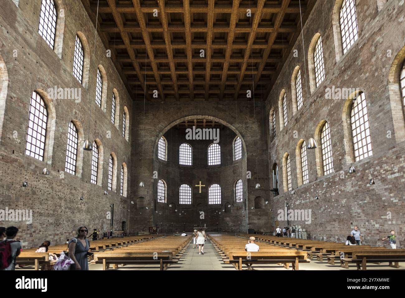 Interior view, Constantine Basilica, UNESCO World Heritage Site, Trier, Rhineland-Palatinate, Germany, Europe Stock Photo