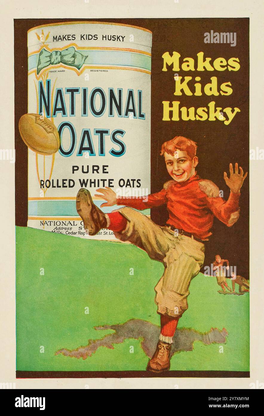 National Oats- Pure Rolled white Oats- \, image size:884x1390