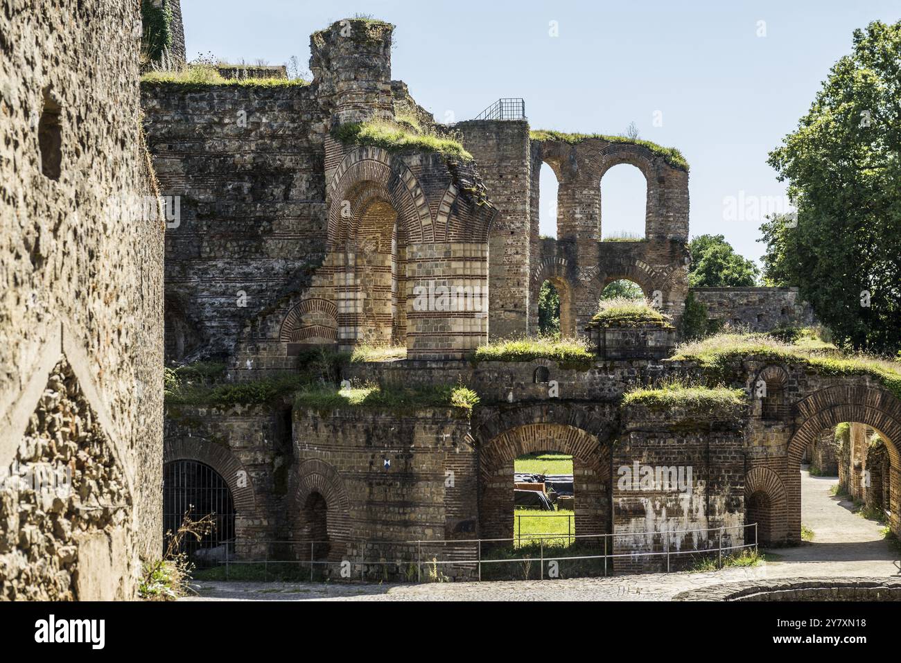 Roman Imperial Baths, UNESCO World Heritage Site, Trier, Rhineland-Palatinate, Germany, Europe Stock Photo