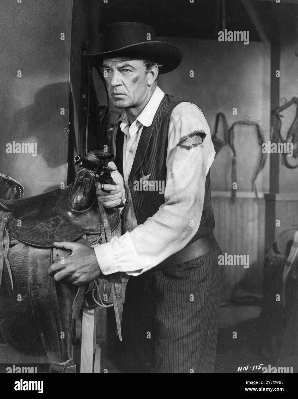 GARY COOPER as Marshal Will Kane in HIGH NOON 1952 Director FRED ...