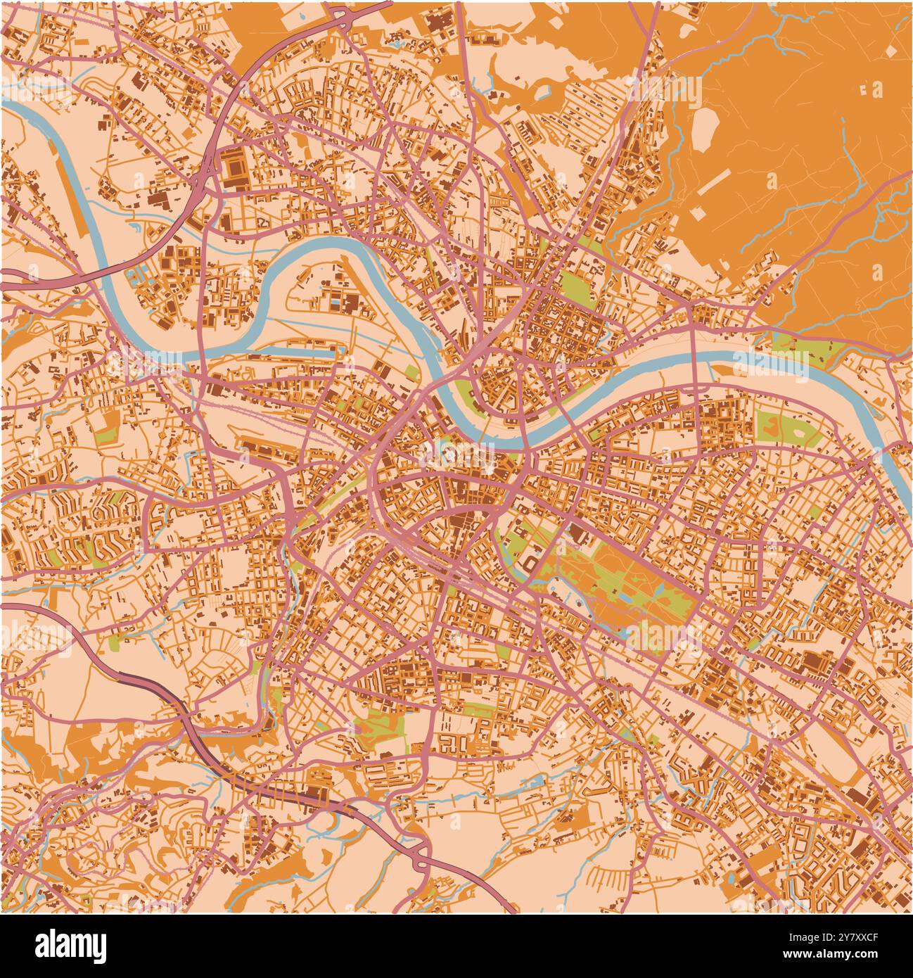 Dresden map hi-res stock photography and images - Alamy