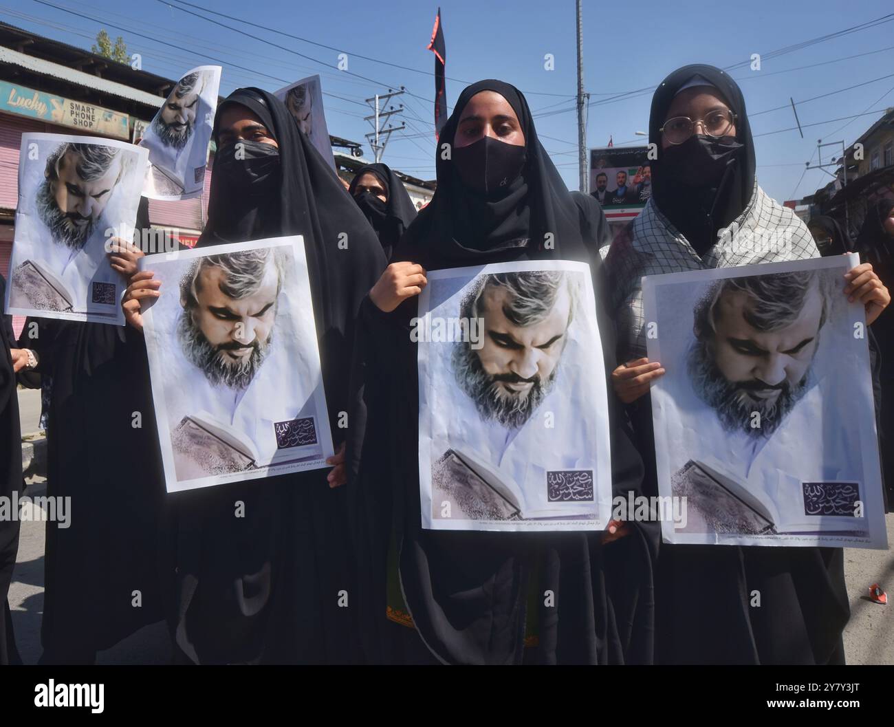 Kashmiri Shiite Muslims shout slogans during a protest against the ...