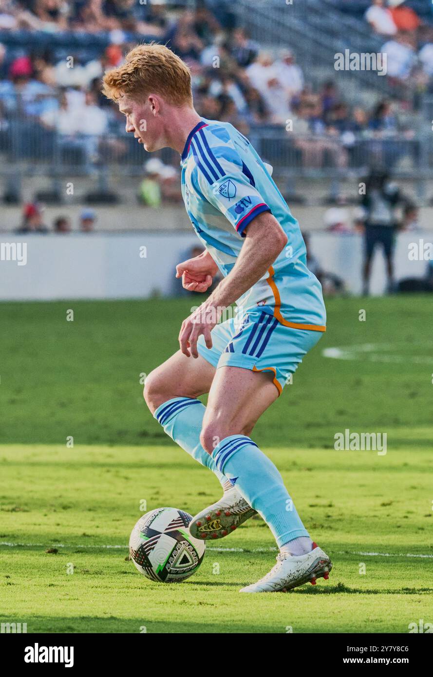 CHESTER, PA, USA - AUGUST 25, 2024: Leagues Cup Match between Philadelphia Union and Colorado Rapids at Subaru Park. ***EDITORIAL USE ONLY*** Stock Photo