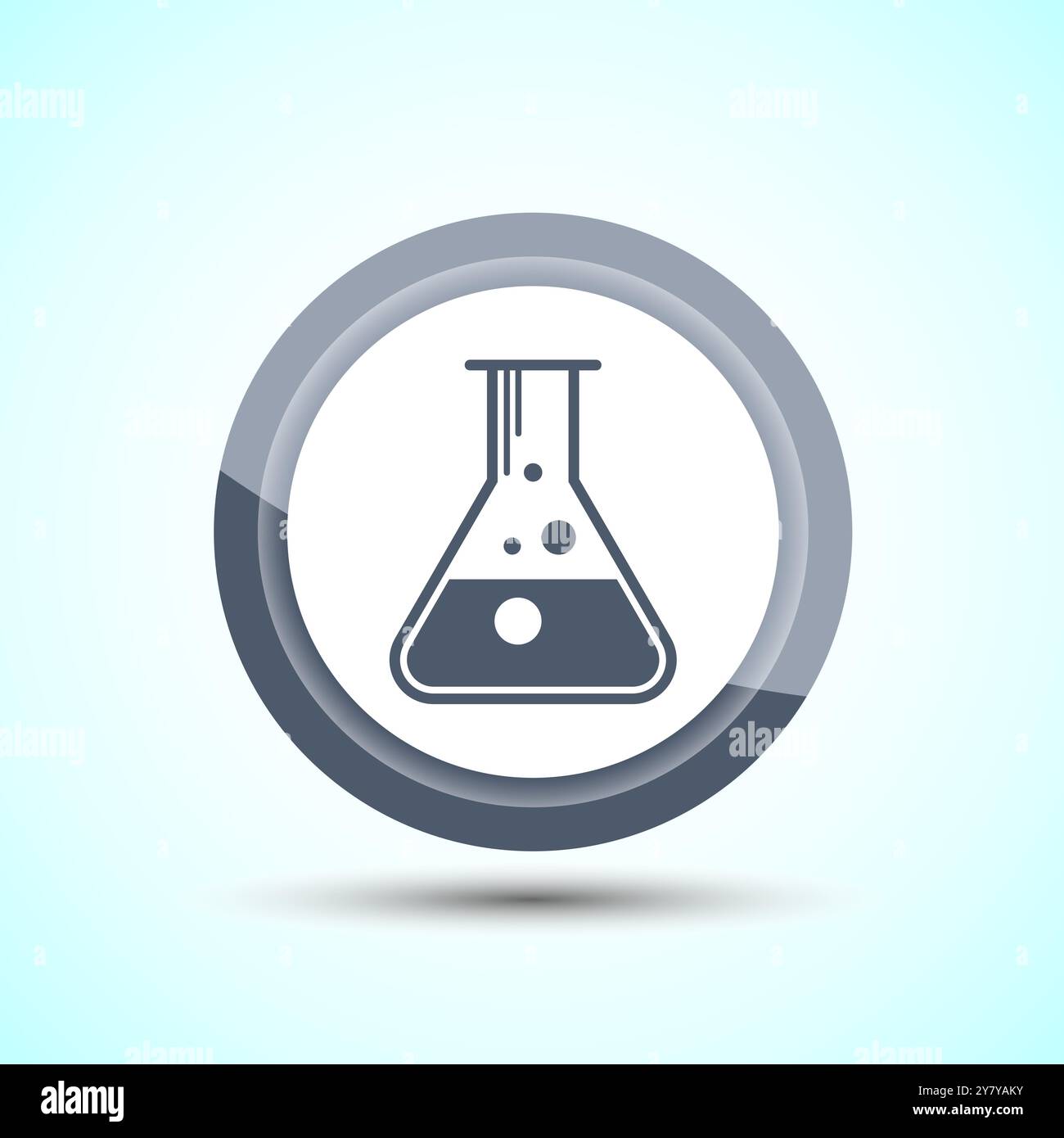 Lab Flask Icon Design Illustration, Chemical flask Icon For Apps and ...