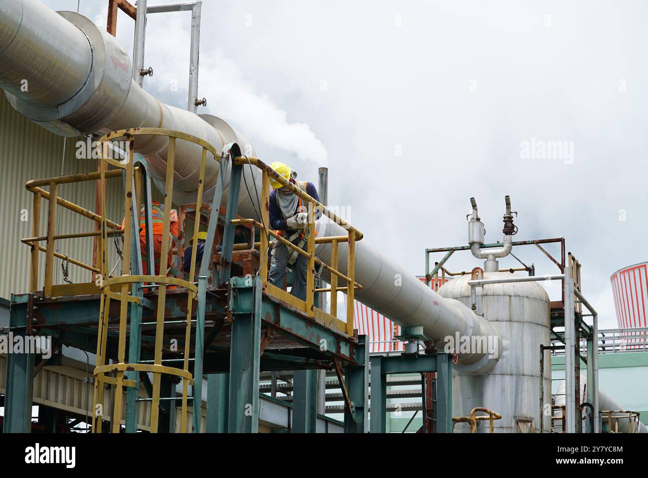 People Working Electrical Power Plant Stock Photo Alamy