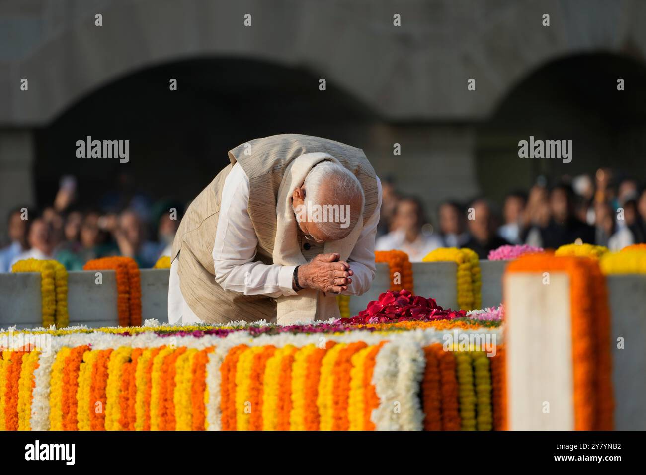 Indian Prime Minister Narendra Modi pays tribute to iconic independence ...