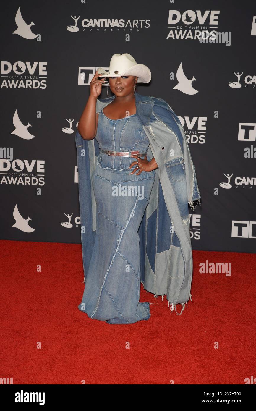 Nashville, Tennessee, USA, October 1, 2024. Jekalyn Carr At the Red ...