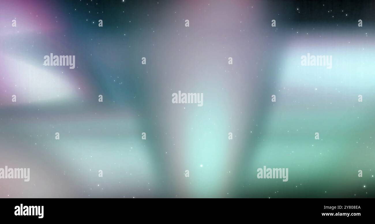 Image of glowing light trails moving over dark background Stock Photo ...