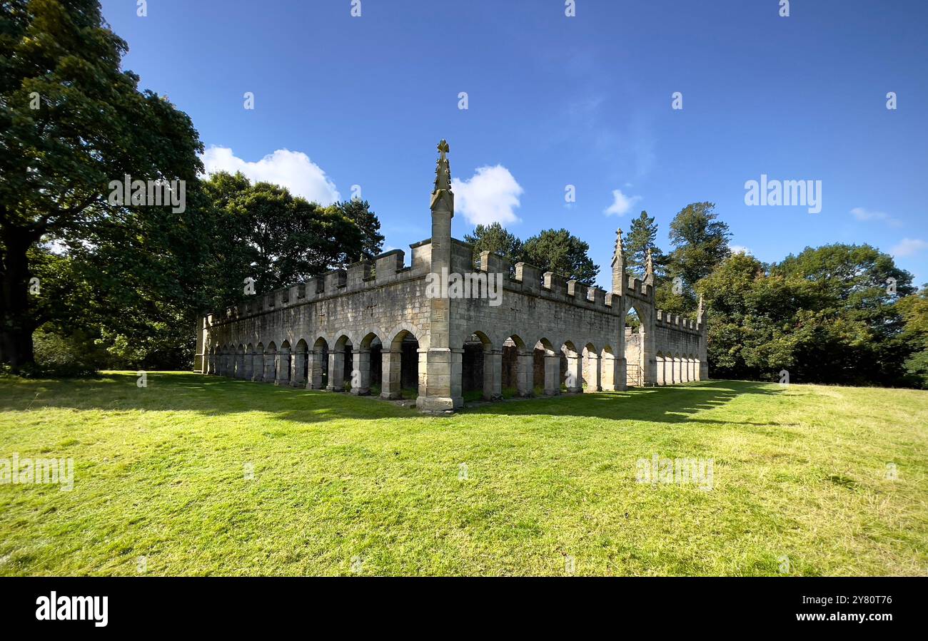 The Deer House in the Bishops Park the grounds of Auckland Castle in Bishop Auckland - Smartphone Captured Stock Image