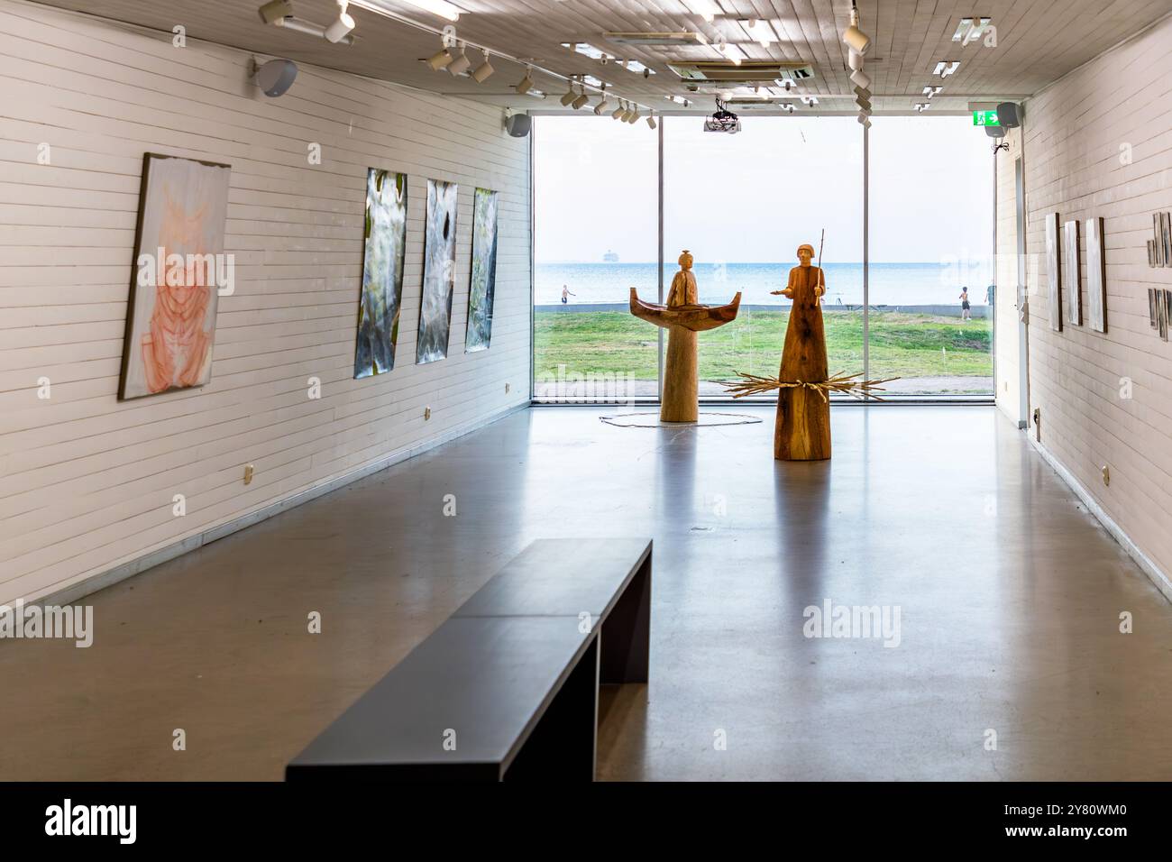 Gallery at Pumphuset Borstahusen. Nedre Gatan, Landskrona, Skåne län, Sweden Stock Photo