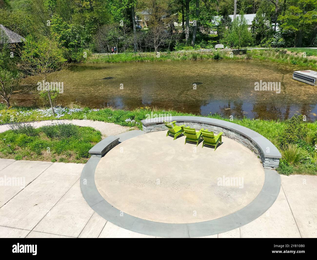 Blending Nature’s Beauty with Historic Wooden Houses in a park in Maryland - Smartphone Captured Stock Image