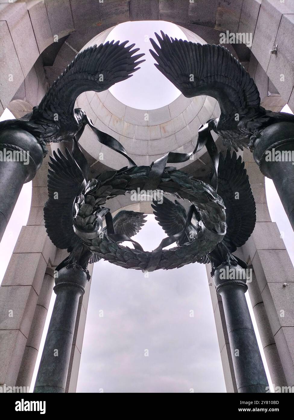 Exploring the Beauty and Historical Landmarks of Washington DC's National Park - Smartphone Captured Stock Image