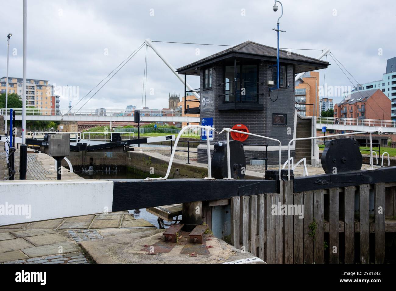 Leeds England: 3rd June 2024: Leeds Lock on the Aire and Calder ...