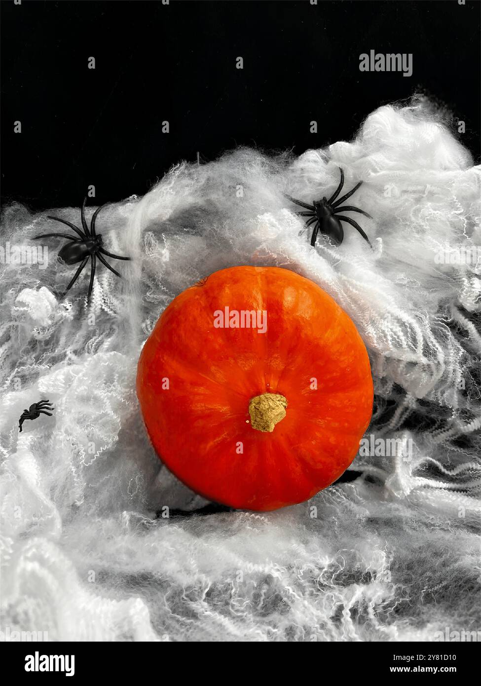 Halloween background. Orange and grey pumpkins Stock Photo - Alamy