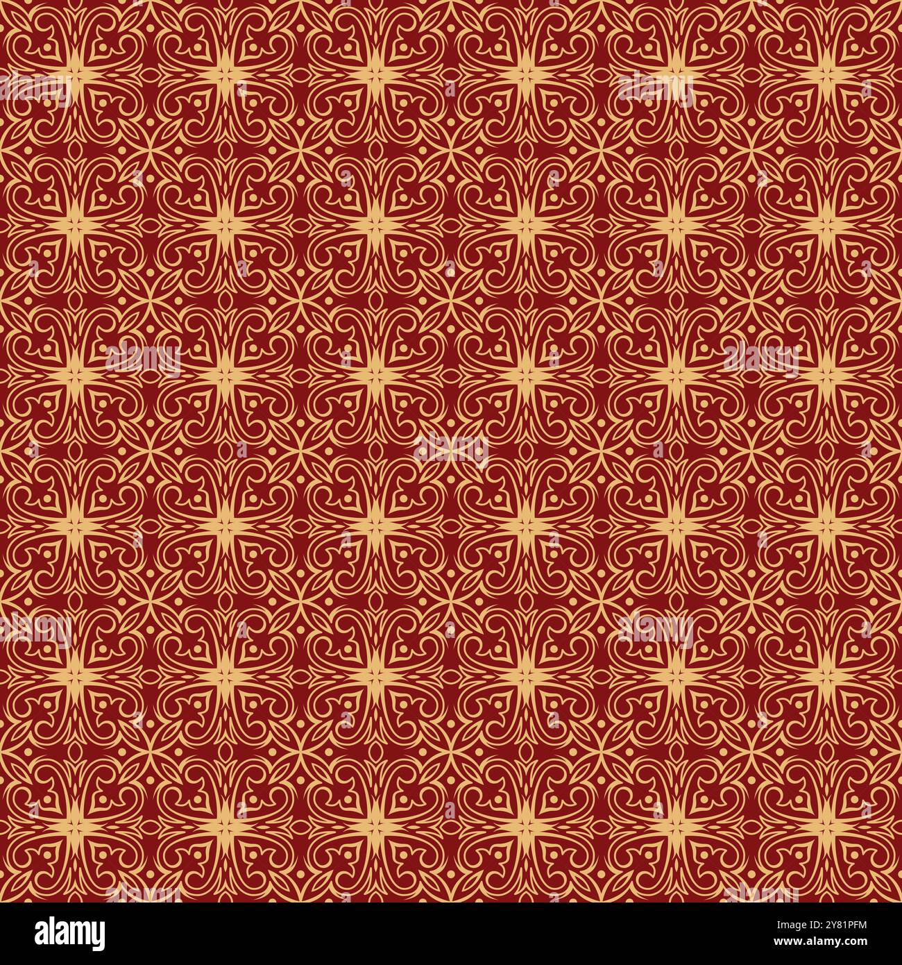 Talavera Seamless Pattern. Azulejo Ceramic Tile Motif Vector Stock Vector