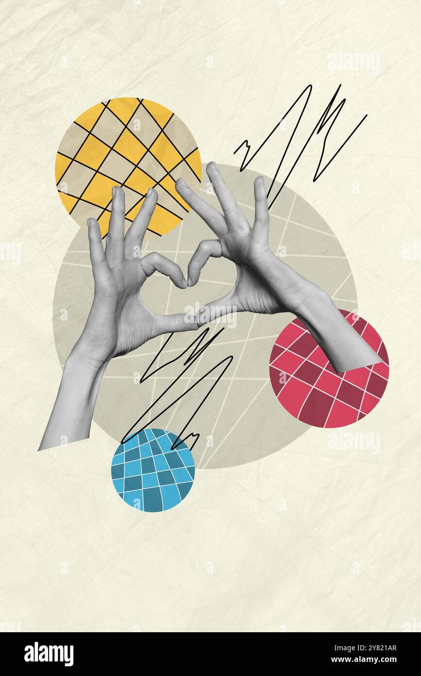 Composite trend artwork sketch image photo collage of monochrome skin ...