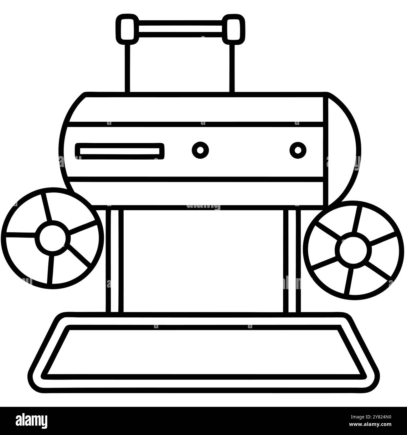 Blue Rov Line Drawing Rov water Stock Vector Images - Alamy