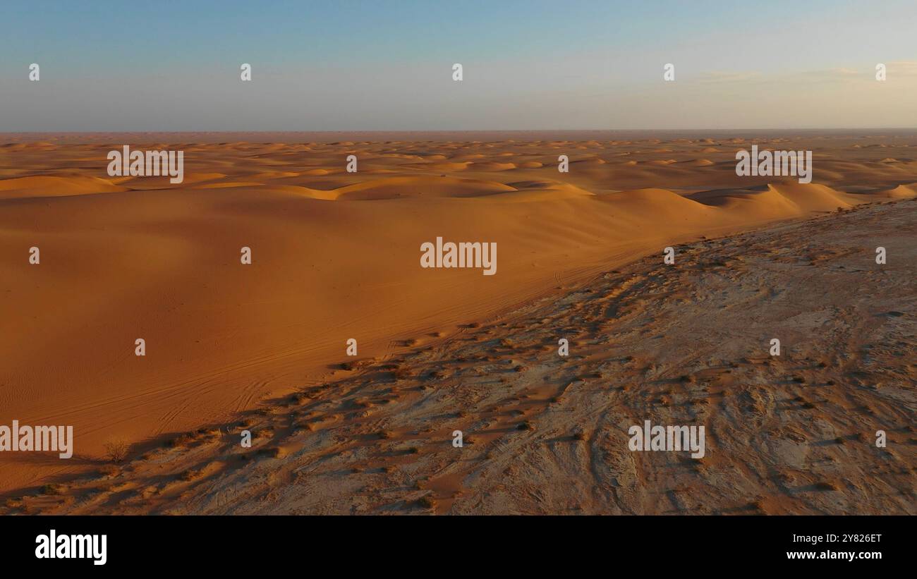 The rub' al Khali empty quarter desert aerial view, Rub al-Khali ...