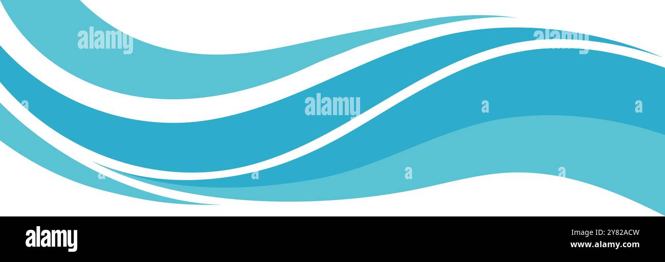 Water wave logo vector design Stock Vector Images - Alamy