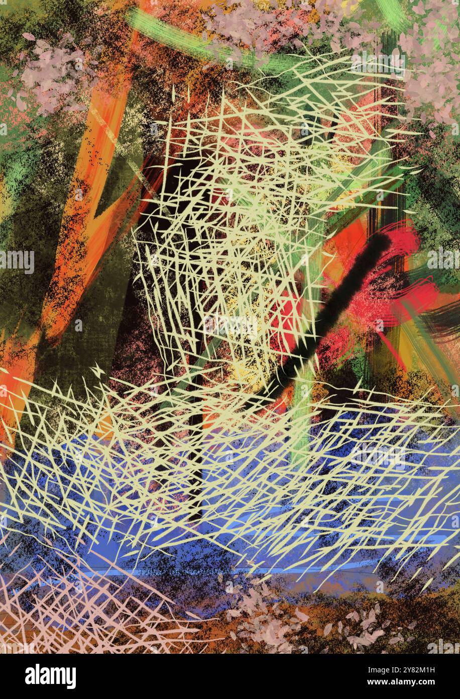Daily abstract. Painting. Art. Decor for apartment, House, villa, boat ...