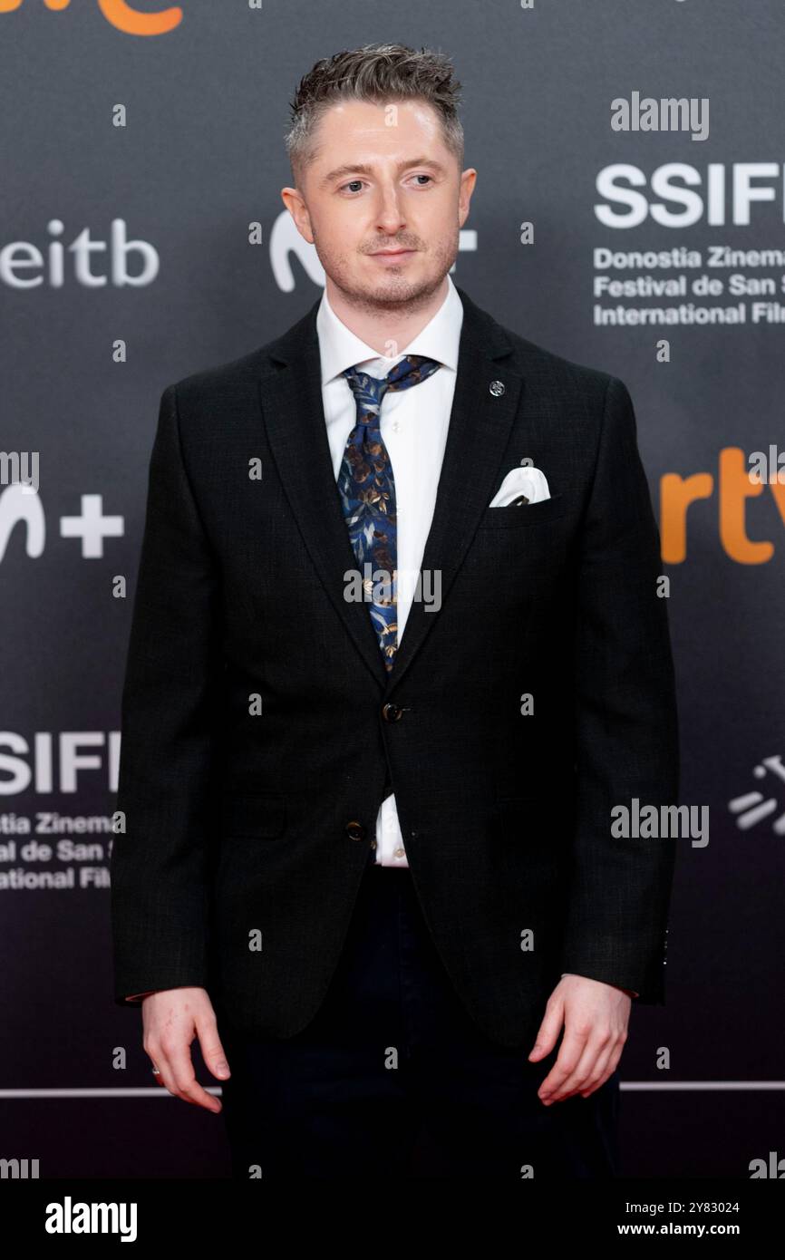 Donostia, Spain. 24th Sep, 2024. Ryan McParland attends the Red Carpet Modi, Three Days On The Wing Of Madness, during 72nd San Sebastian International Film Festival at Kursaal Palace. (Photo by Nacho Lopez/SOPA Images/Sipa USA) Credit: Sipa USA/Alamy Live News Stock Photo