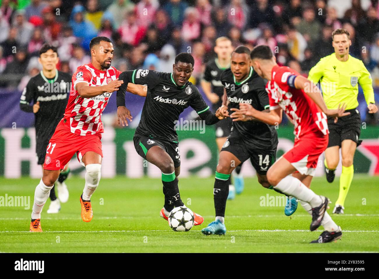 Girona, Spain. 02nd Oct, 2024. Girona - Yangel Herrera of Girona FC ...