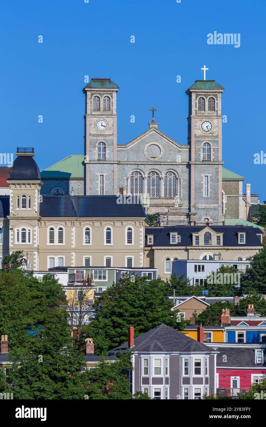 Basilica Cathedral of St. John the Baptist, St. John's, Newfoundland, Canada Stock Photo