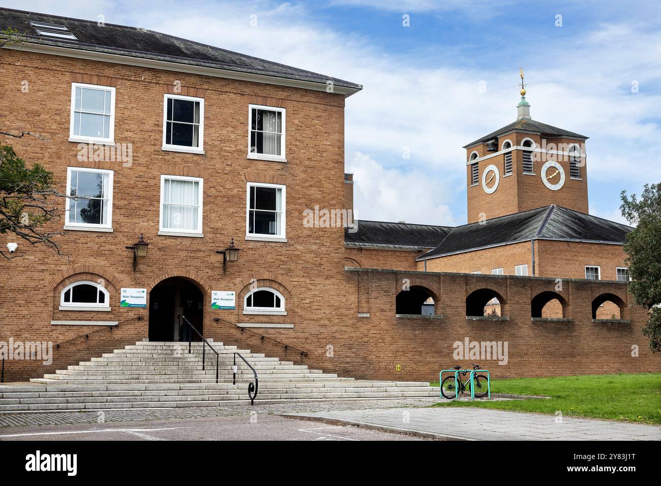 General view of County Hall in Exeter, Devon, which is the HQ of Devon ...