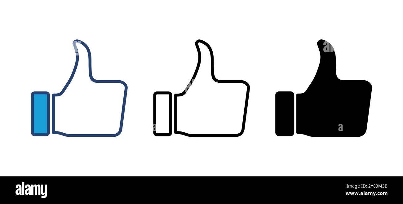 Thumbs up icon vector. Hand like. Like icon vector Stock Vector Image ...