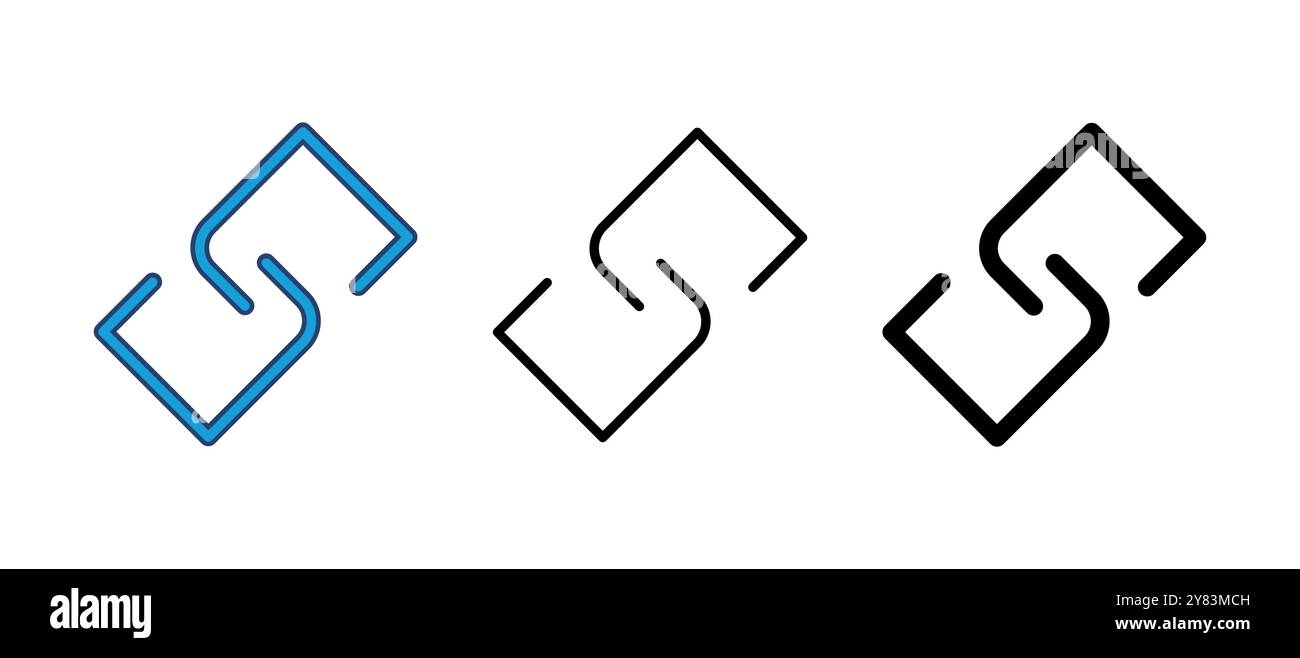 Link icon vector. Hyperlink chain symbol. Stock Vector